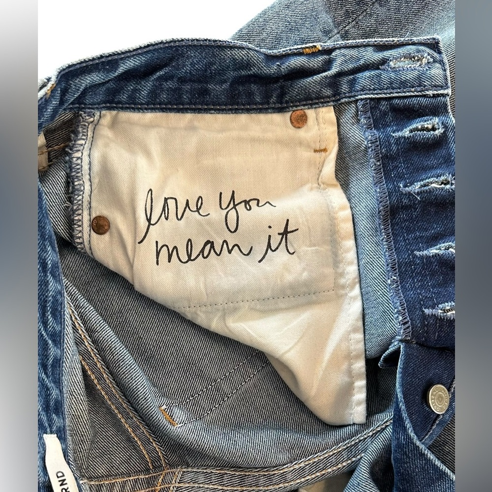 GRLFRND KAROLINA high rise straight crop Jeans size 29